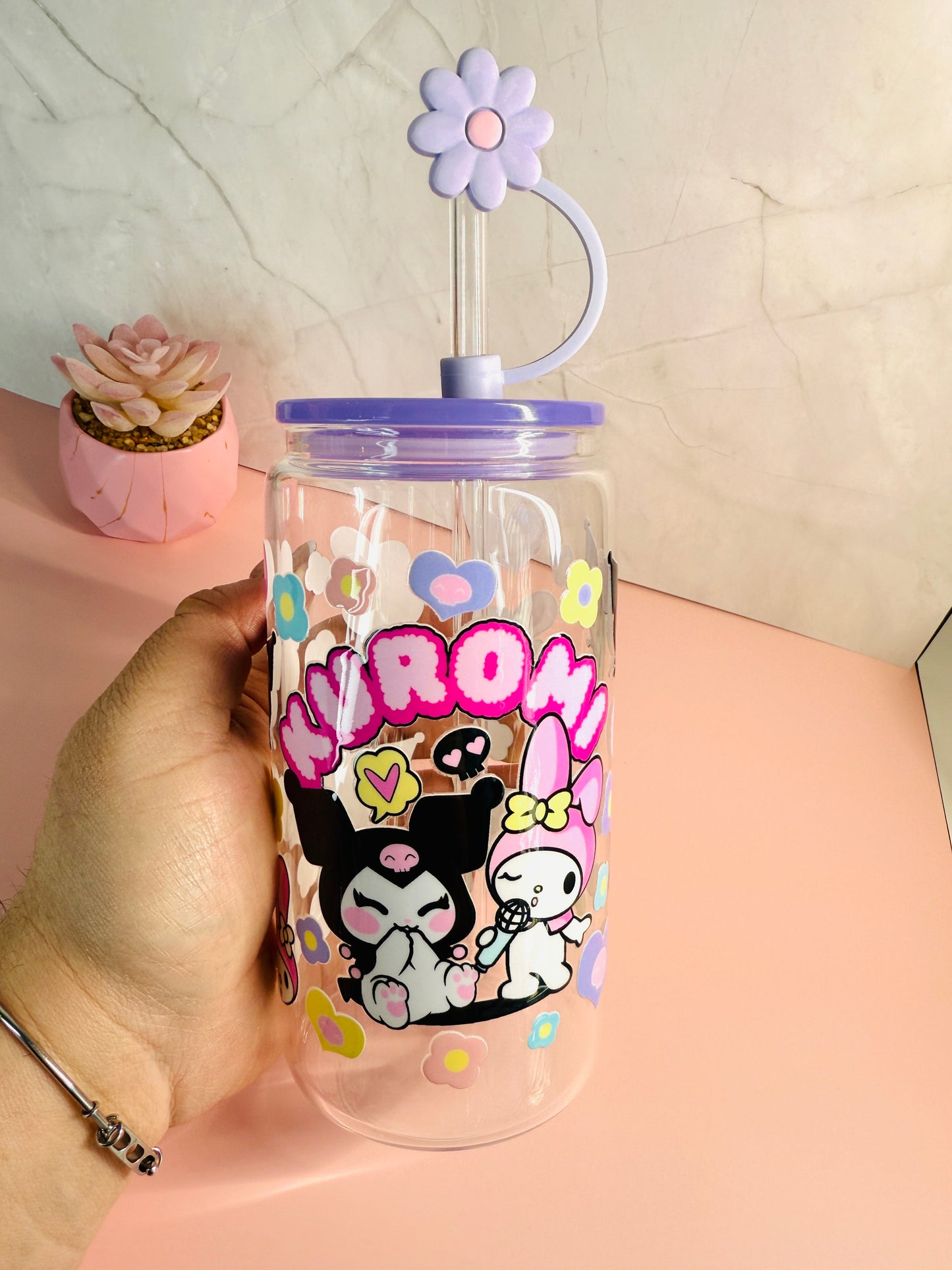 Kuromi glasscup