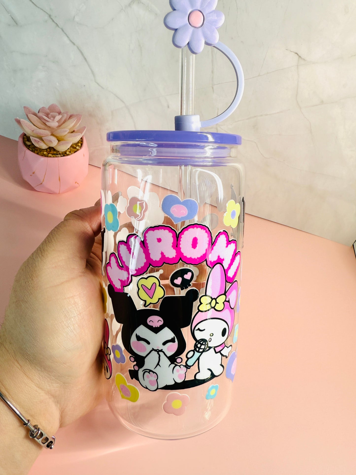 Kuromi glasscup