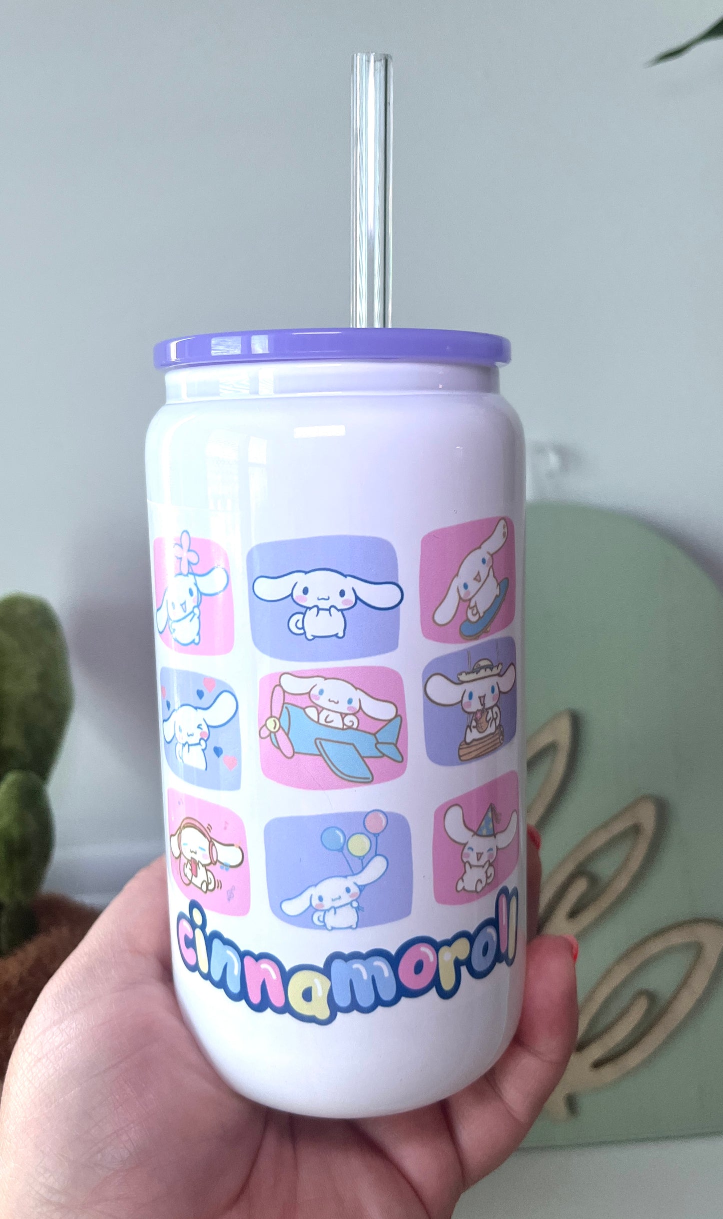 Cinnamon Roll Glasscup