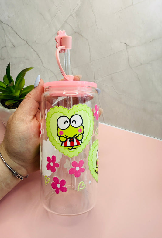 Keroppi Glasscup UV-DTF