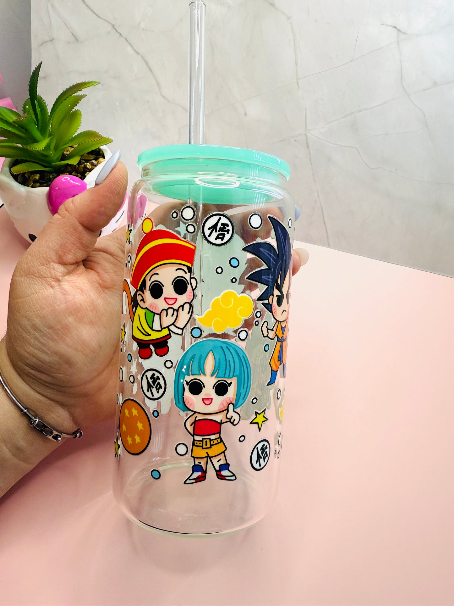 Dragon Ball Glasscup UV-DTF