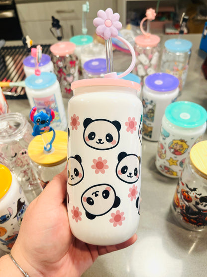 Panda Glasscup