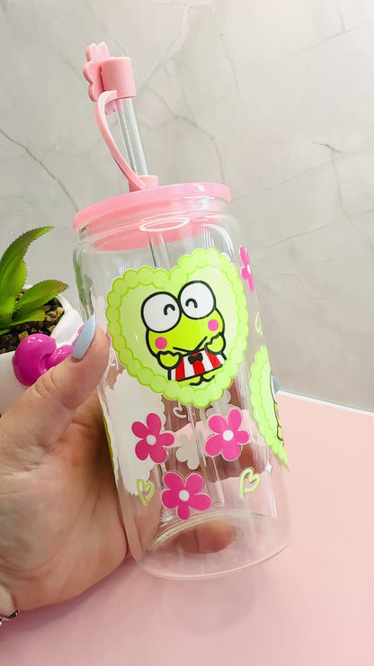 Keroppi Glasscup UV-DTF