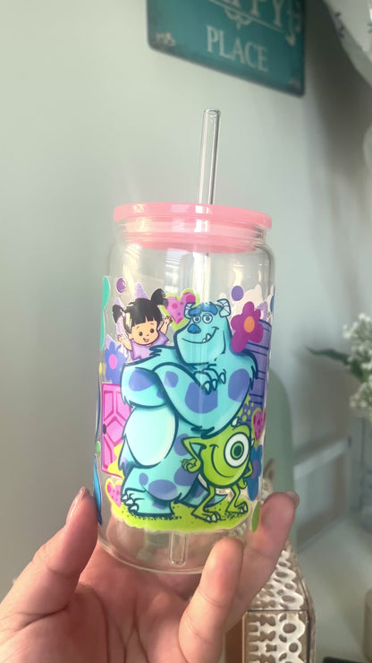 Monster Inc Glasscup UV-DTF