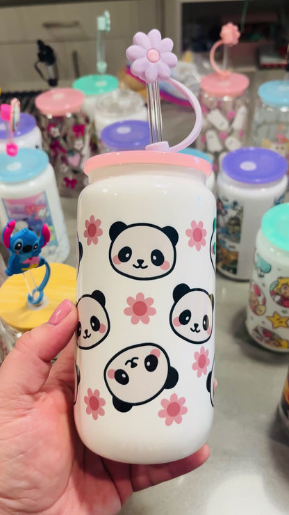 Panda Glasscup